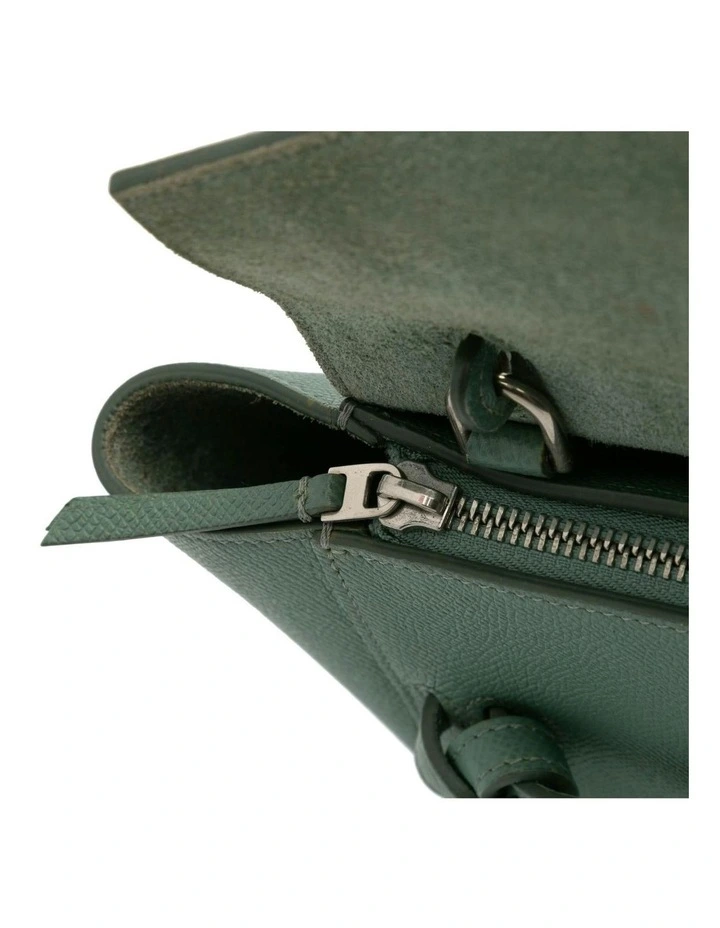 Celine Leather Belt Bag Pre-Loved in Green image 7