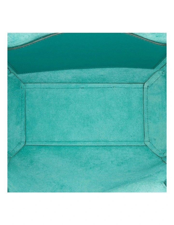 Celine Top Handle Bag Pre-Loved in Green image 4