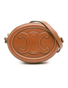 Celine Oval Tambour Bag Pre-Loved in Brown