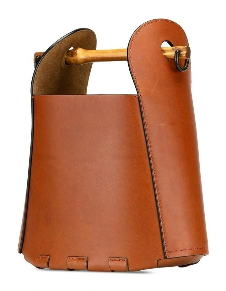 Loewe Leather Bucket Bag in Brown image 2