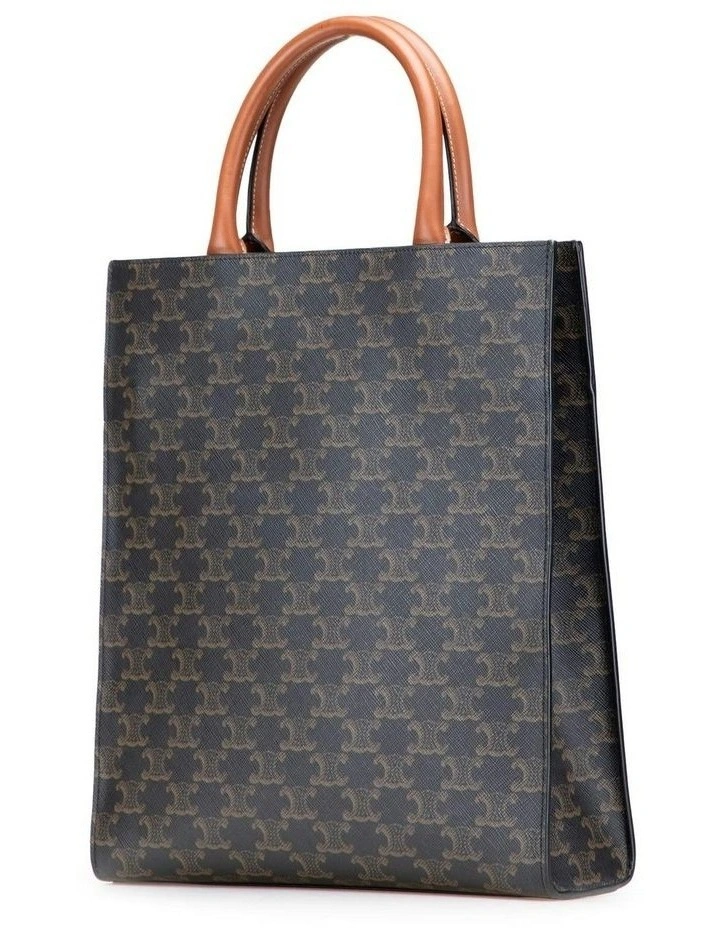 Celine Stylish Coated Canvas Tote Bag in Grey image 2