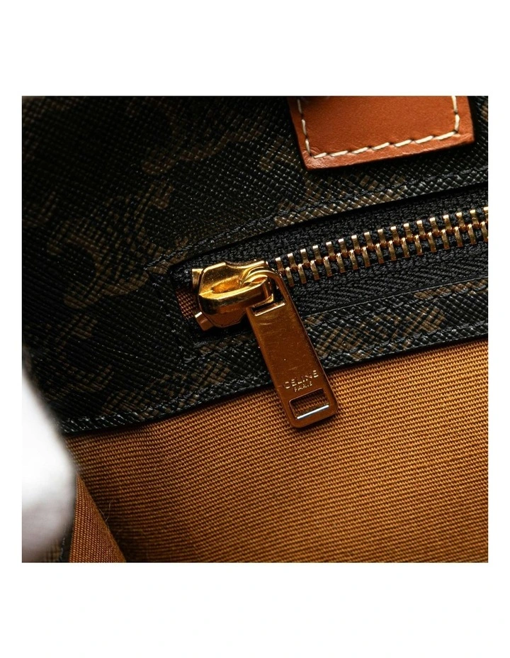 Celine Stylish Coated Canvas Tote Bag in Grey image 7