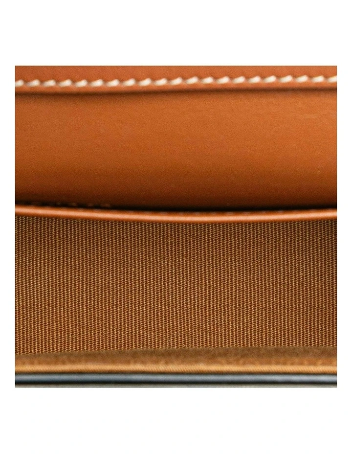 Celine Elegant Printed Leather Crossbody Bag Pre-Loved in Brown image 4