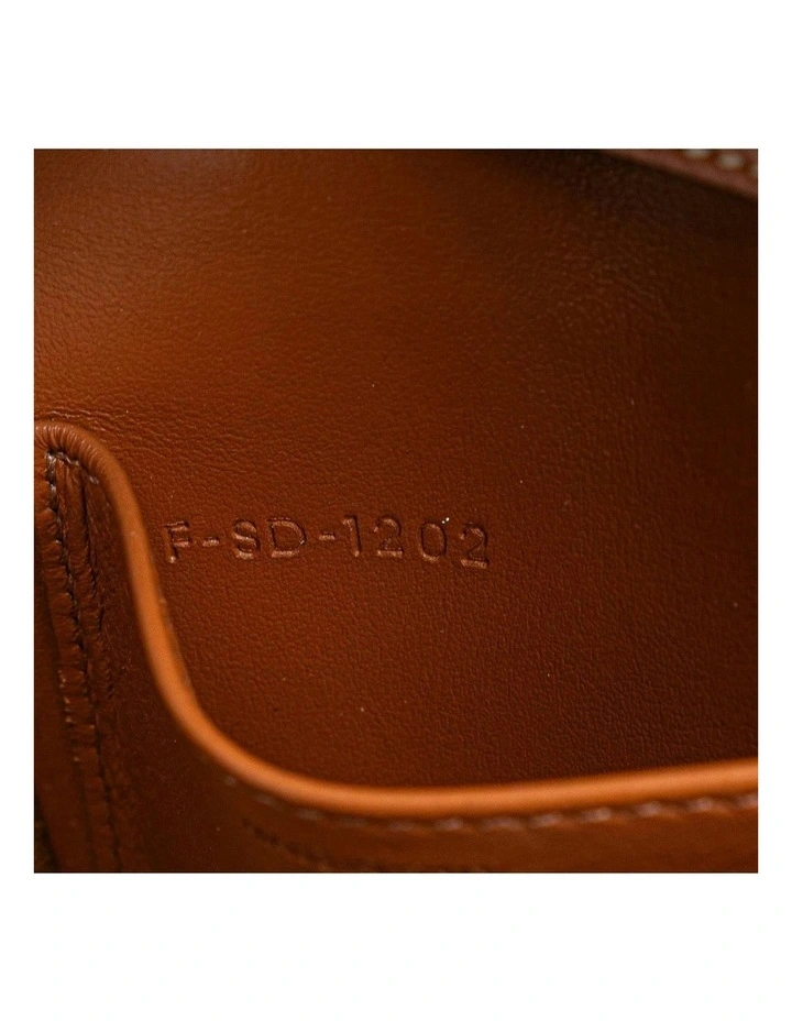 Celine Elegant Printed Leather Crossbody Bag Pre-Loved in Brown image 5