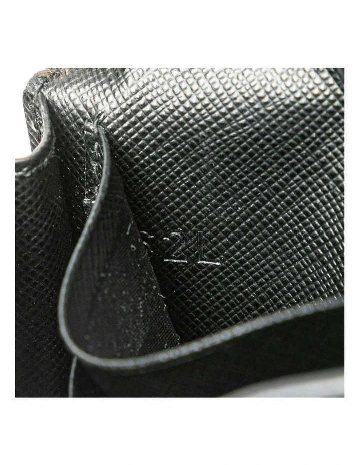 Prada Compact Wallet With Chain Strap in Black image 6