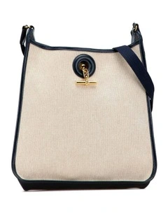 Canvas Shoulder Bag Pre-Loved in Brown