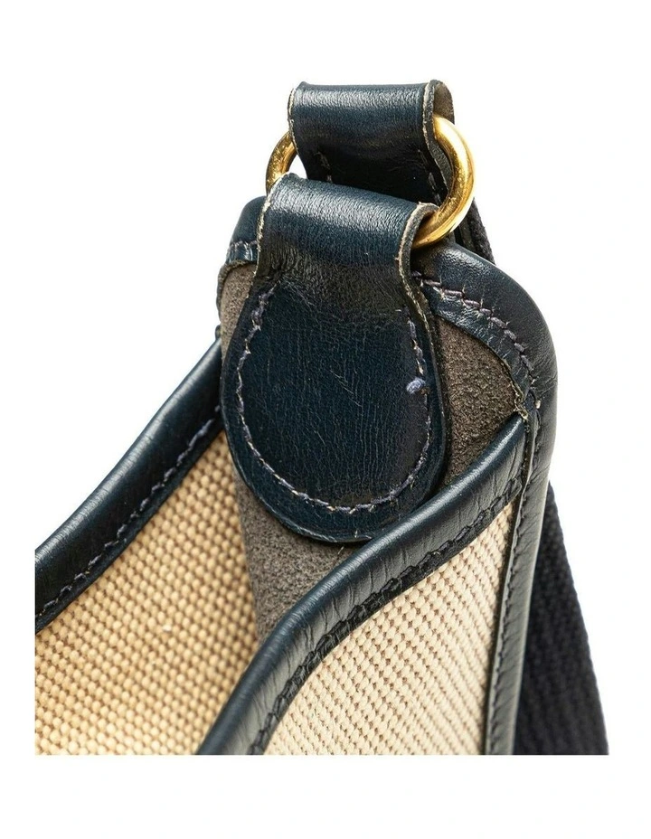 Canvas Shoulder Bag Pre-Loved in Brown image 7