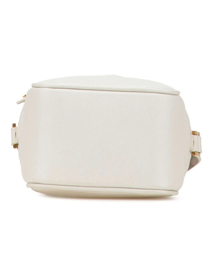 Saint Laurent Quilted Leather Vanity Bag Pre-Loved in White image 3