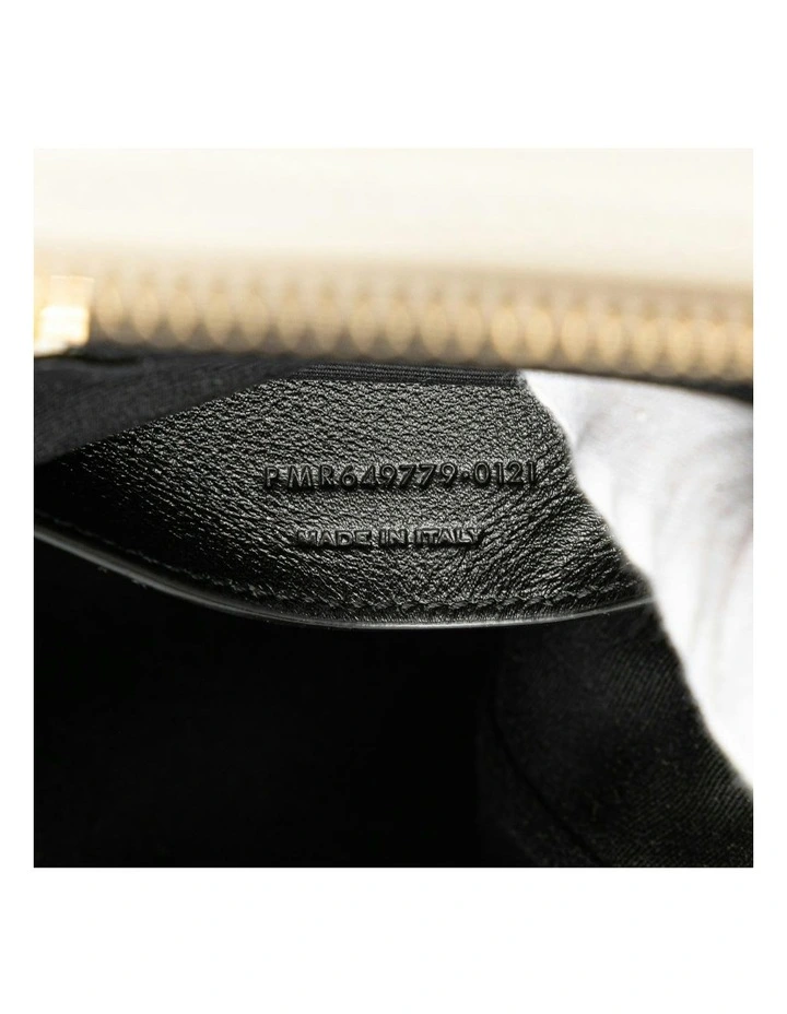 Saint Laurent Quilted Leather Vanity Bag Pre-Loved in White image 6