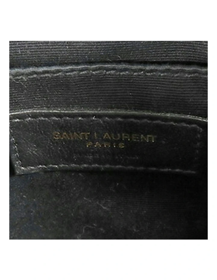 Saint Laurent Round Leather Shoulder Bag Pre-Loved in Black image 5
