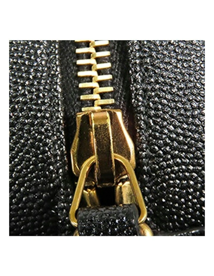 Saint Laurent Round Leather Shoulder Bag Pre-Loved in Black image 7