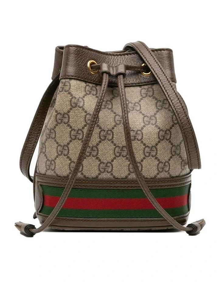 Drawstring ABN 30 617 598 651 Bucket Bag in Brown image 1