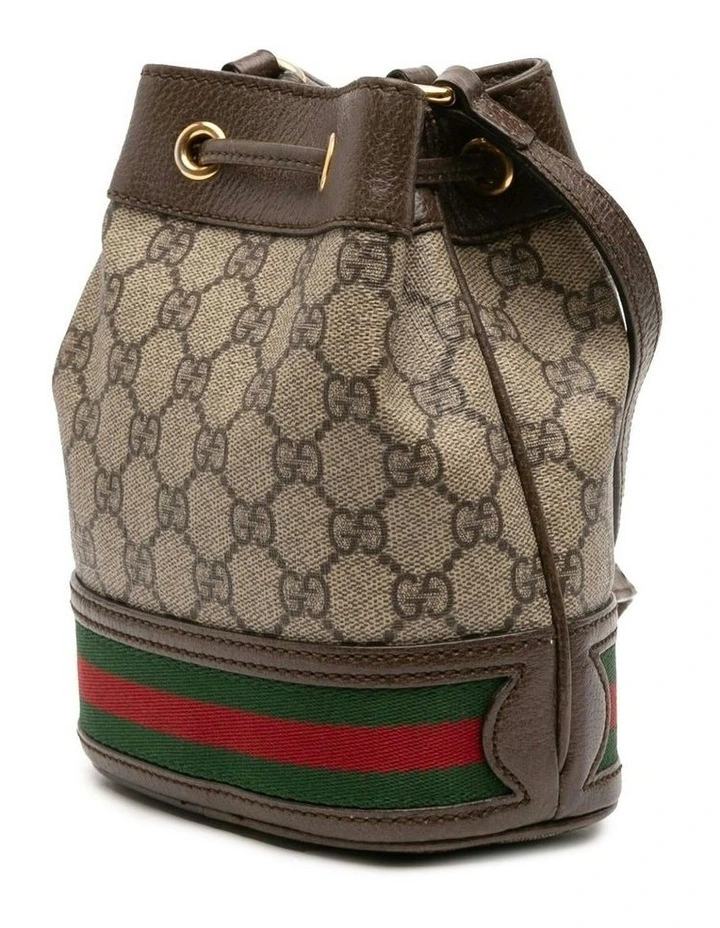 Drawstring ABN 30 617 598 651 Bucket Bag in Brown image 2