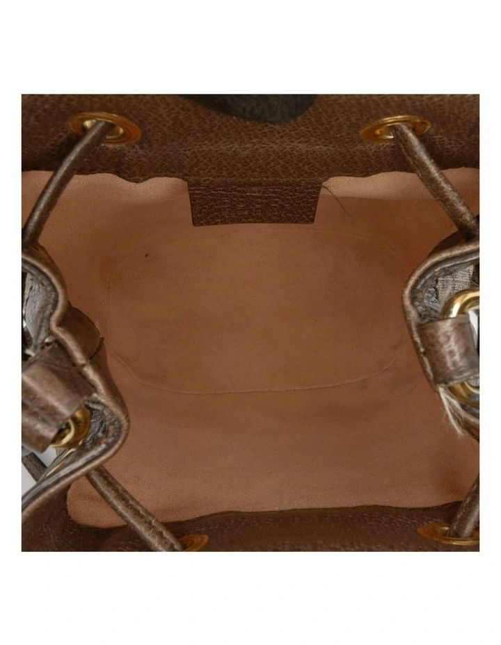 Drawstring ABN 30 617 598 651 Bucket Bag in Brown image 4