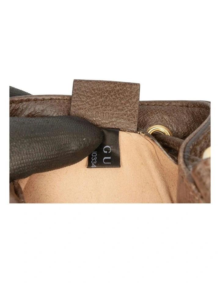 Drawstring ABN 30 617 598 651 Bucket Bag in Brown image 6