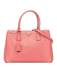 Structured Leather ABN 30 617 598 651 Tote Bag in Pink