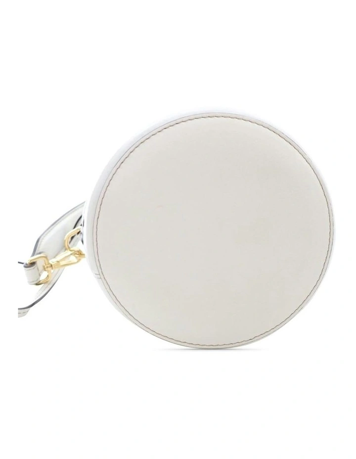 Striped ABN 30 617 598 651 Bucket Bag in White image 3