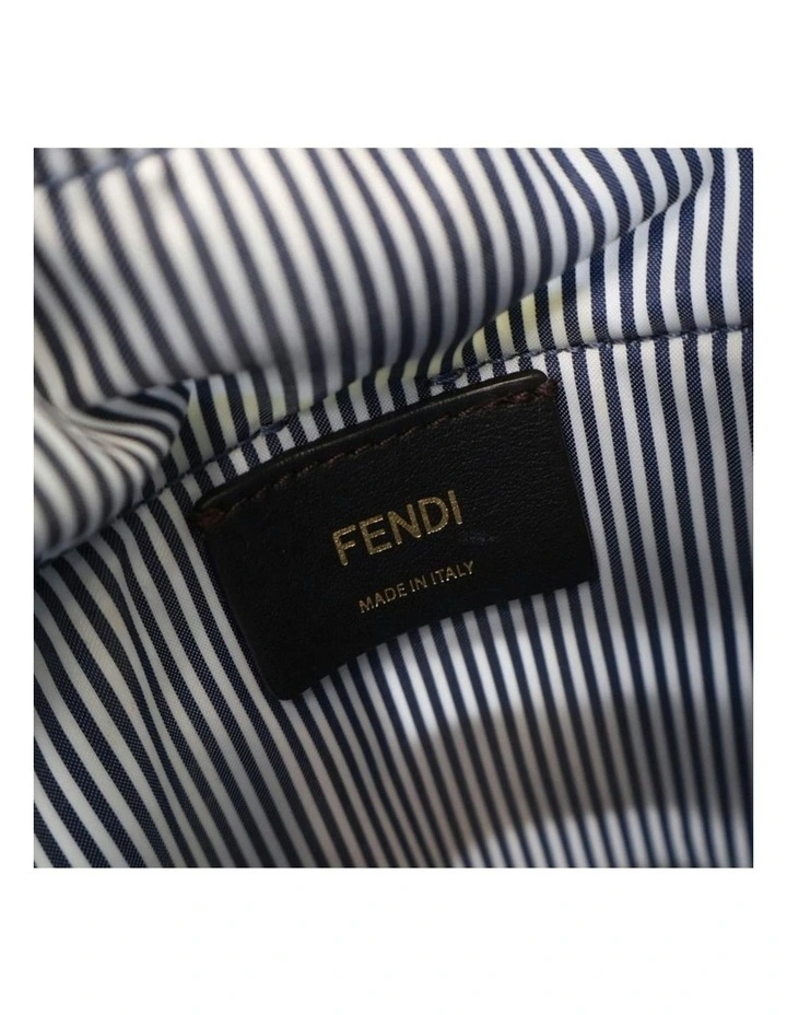 Striped ABN 30 617 598 651 Bucket Bag in White image 5