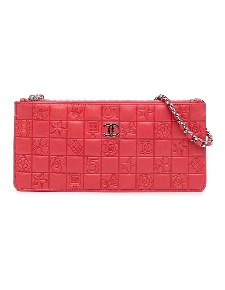 Embossed Leather ABN 30 617 598 651 Wallet in Pink image 1