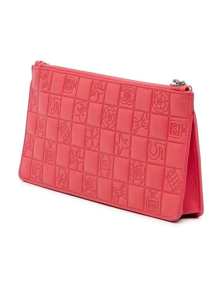 Embossed Leather ABN 30 617 598 651 Wallet in Pink image 2