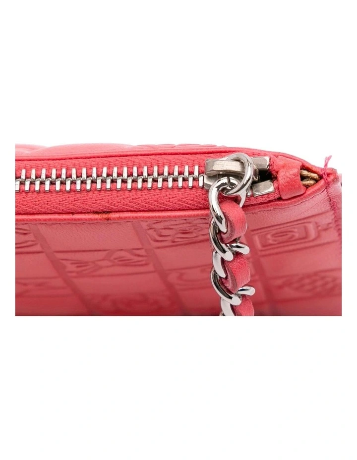 Embossed Leather ABN 30 617 598 651 Wallet in Pink image 7