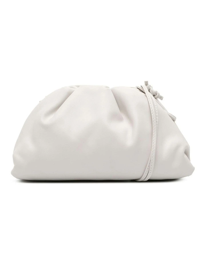 Leather ABN 30 617 598 651 Clutch Bag in White image 1
