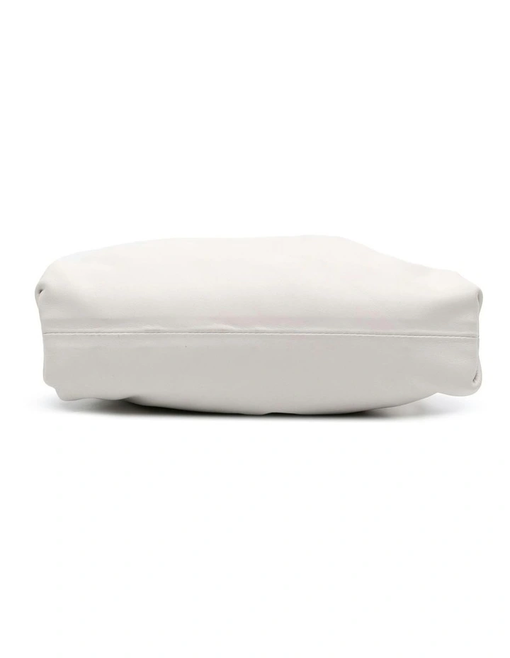 Leather ABN 30 617 598 651 Clutch Bag in White image 3