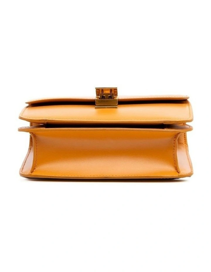 Flap Closure ABN 30 617 598 651 Shoulder Bag in Orange image 3
