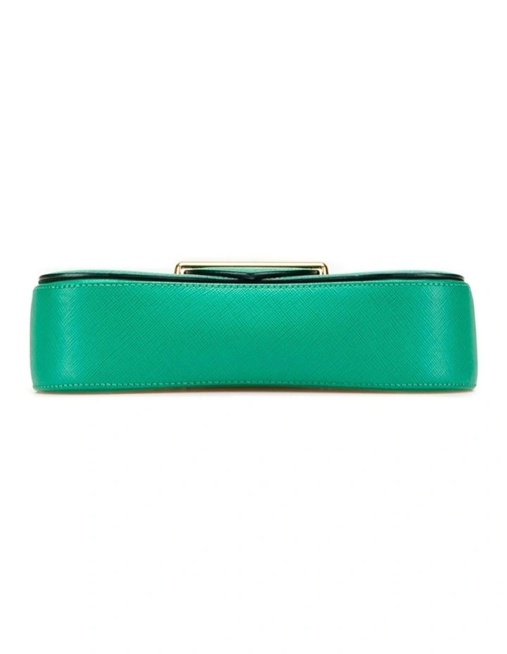 Elegant ABN 30 617 598 651 Top Handle Bag With Chain Strap in Green image 3