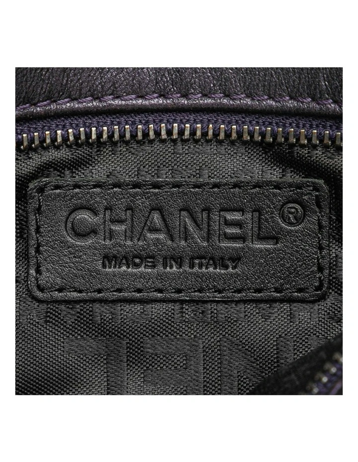 Embossed Floral Design ABN 30 617 598 651 Bag With Chain Strap Accessory in Purple image 5