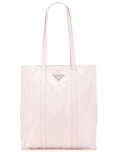 Leather ABN 30 617 598 651 Tote Bag With Top Handles in Pink