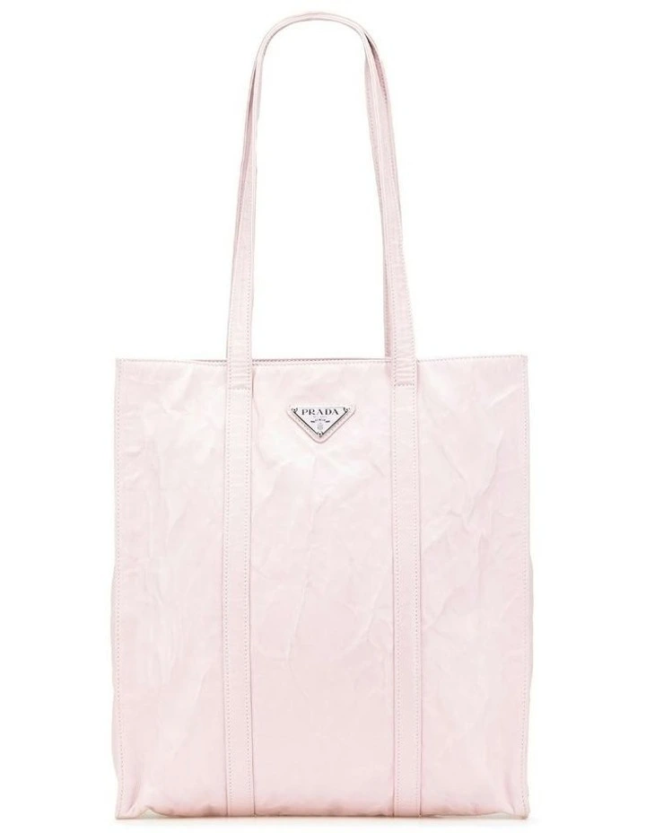 Leather ABN 30 617 598 651 Tote Bag With Top Handles in Pink image 1