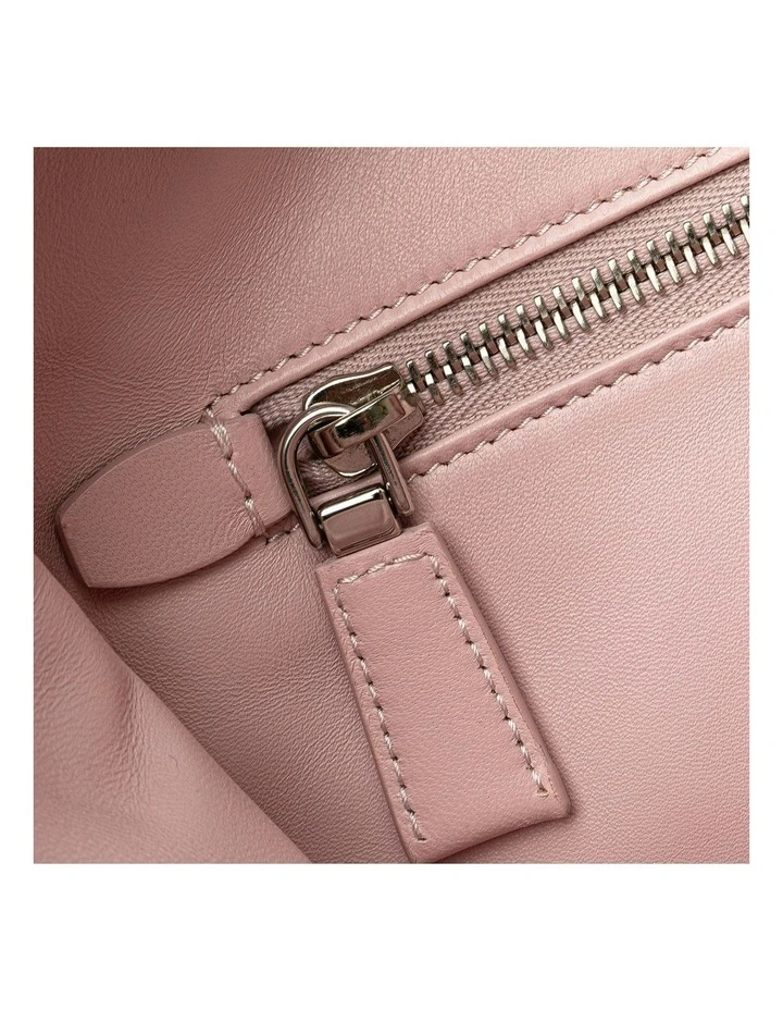 Leather ABN 30 617 598 651 Tote Bag With Top Handles in Pink image 6