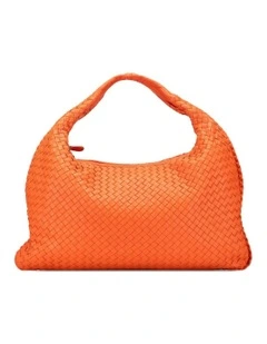 Woven Leather ABN 30 617 598 651 Handbag in Orange