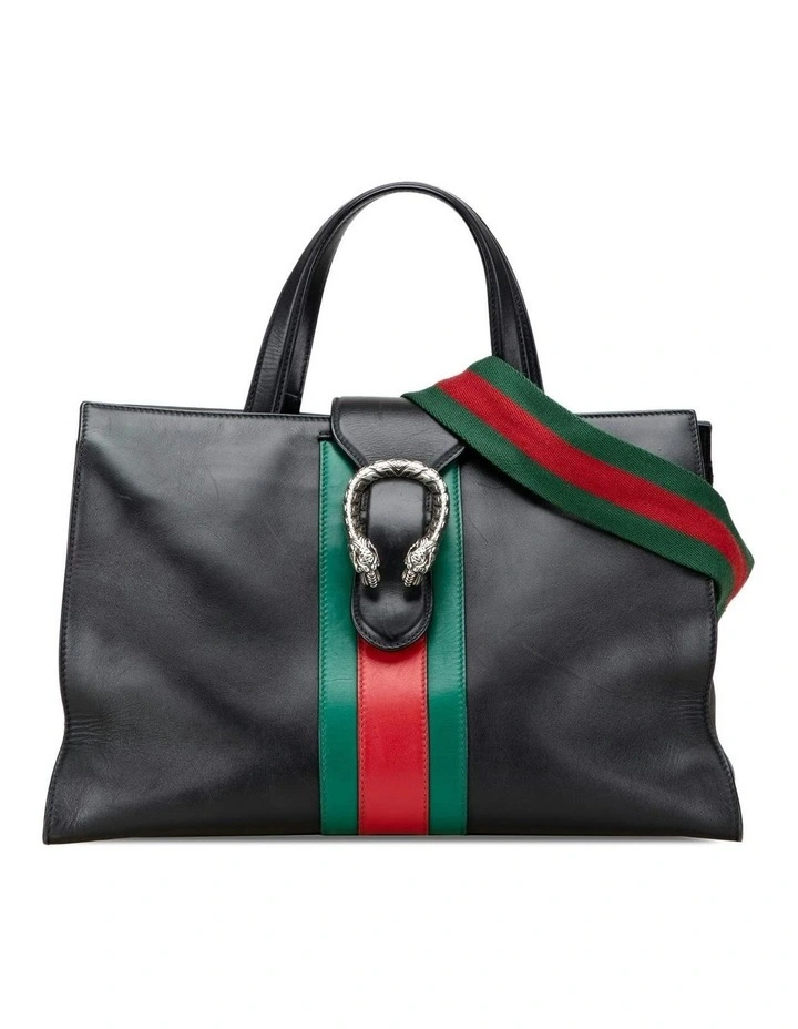 Leather Tote Bag Pre-Loved (Azura Fashion Group ABN 30 617 598 651) in Black image 1