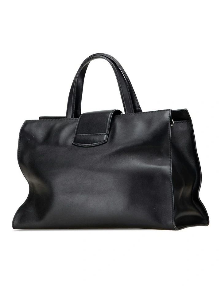 Leather Tote Bag Pre-Loved (Azura Fashion Group ABN 30 617 598 651) in Black image 2