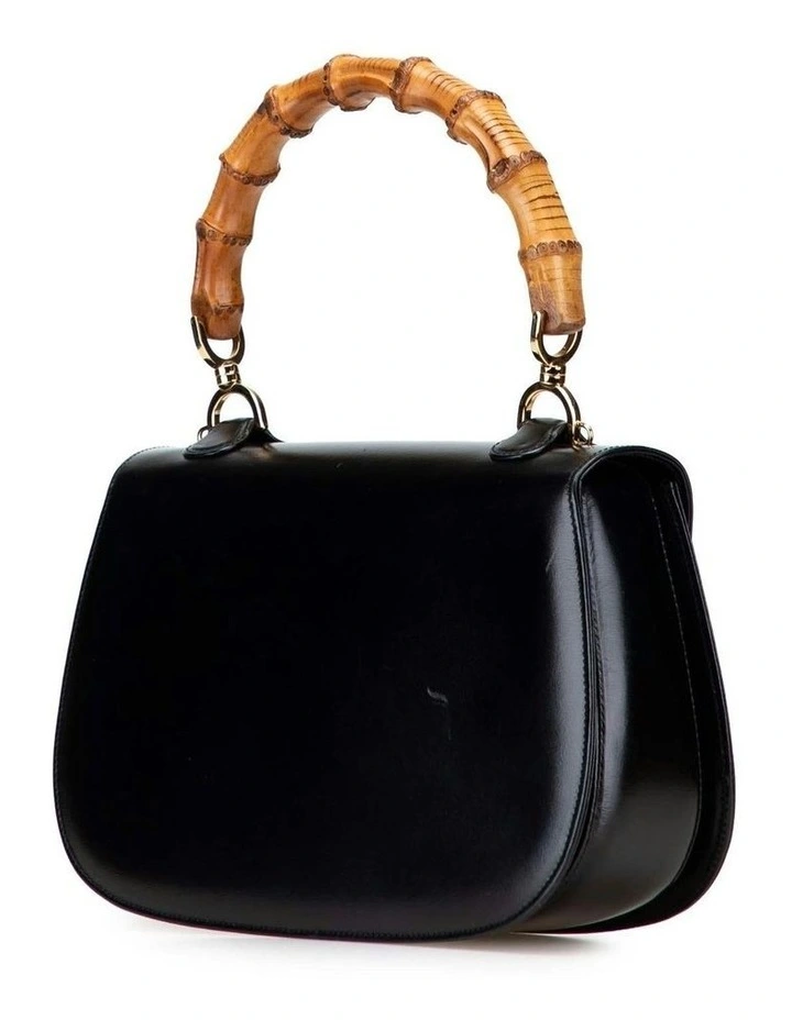 Gucci Bamboo Handle Leather Bag Pre-Loved (Azura Fashion Group ABN 30 617 598 651) in Black image 2