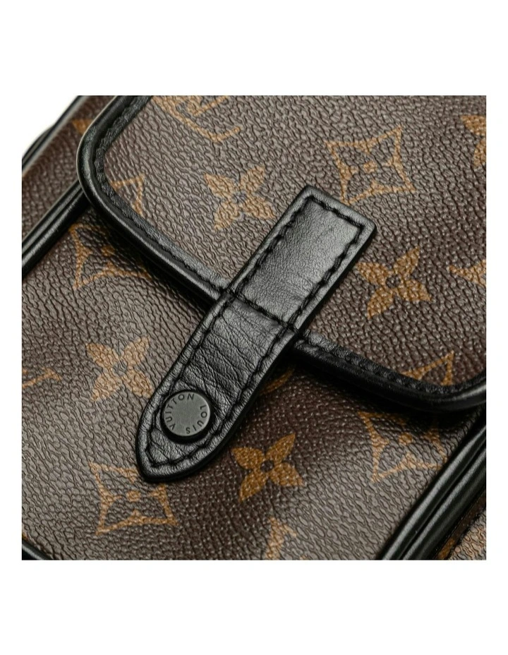 Printed Leather ABN 30 617 598 651 Crossbody Bag in Brown image 6