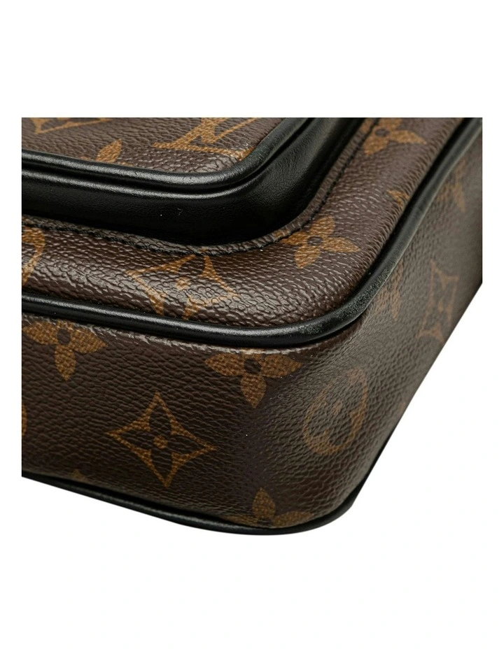 Printed Leather ABN 30 617 598 651 Crossbody Bag in Brown image 7