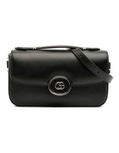 Elegant Leather Shoulder Bag (Fashion Group ABN 30 617 598 651) in Black