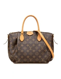 Signature Monogram Satchel (Fashion Group ABN 30 617 598 651) in Brown