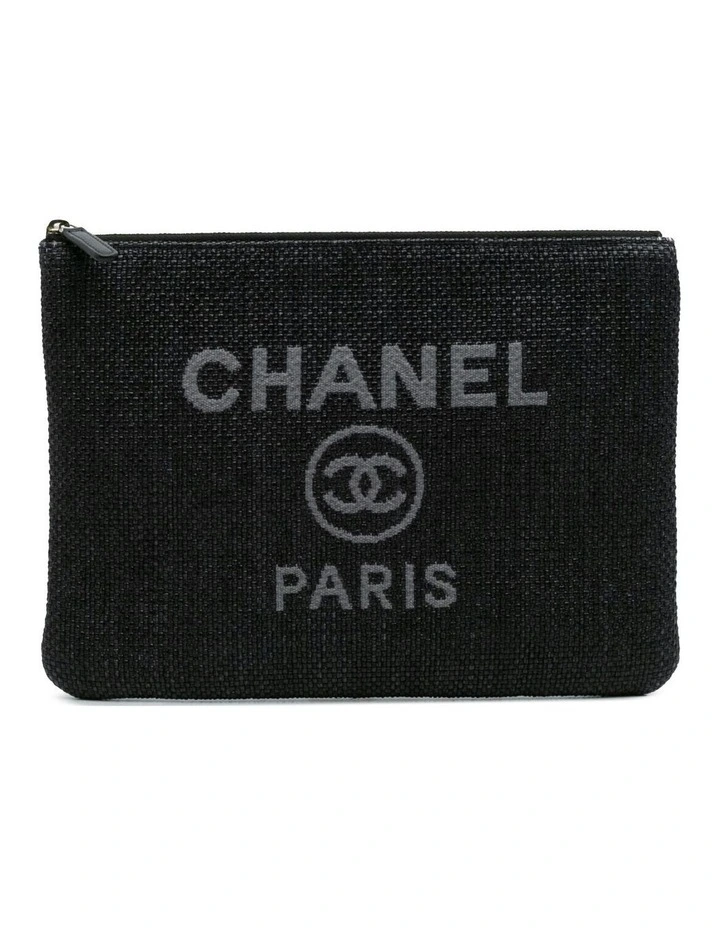 Textured Zip Pouch (Fashion Group ABN 30 617 598 651) in Black image 1