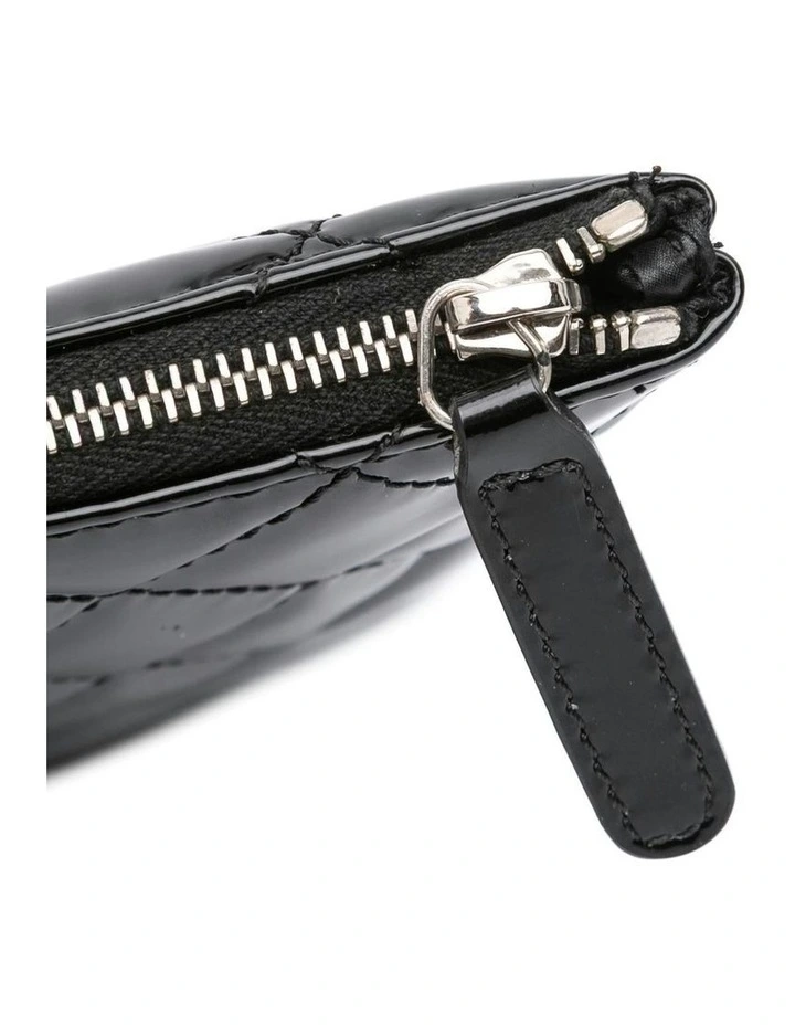 Quilted Leather Pouch (Fashion Group ABN 30 617 598 651) in Black image 7