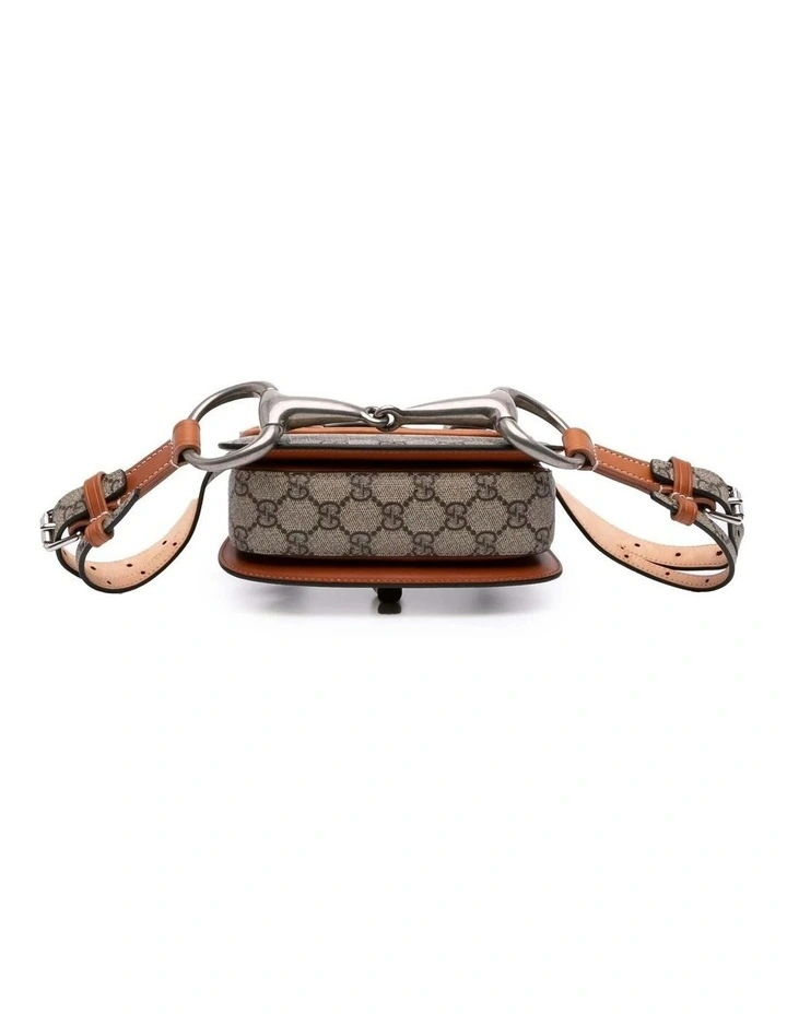 Elegant Small Belt Bag With Signature Pattern (Fashion Group ABN 30 617 598 651) in Brown image 3