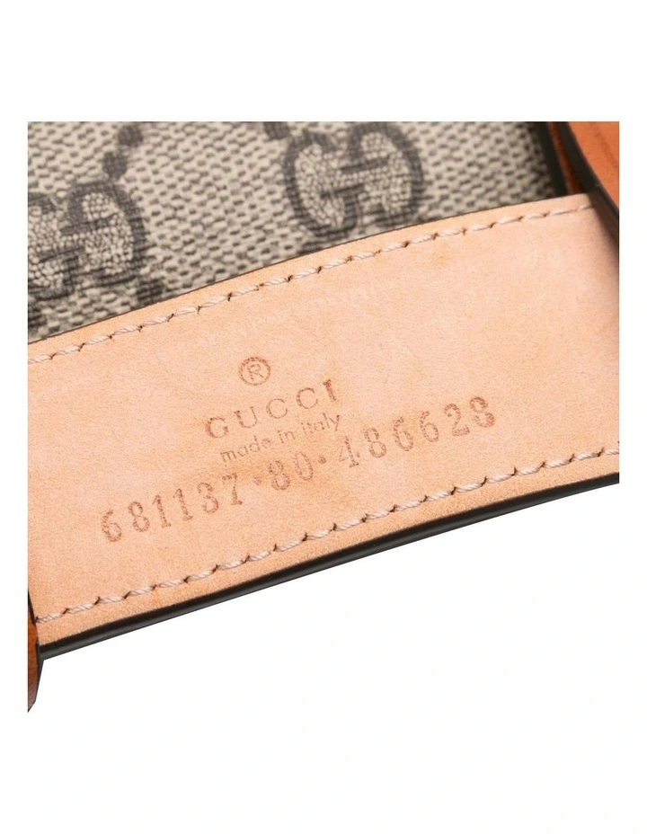 Elegant Small Belt Bag With Signature Pattern (Fashion Group ABN 30 617 598 651) in Brown image 5