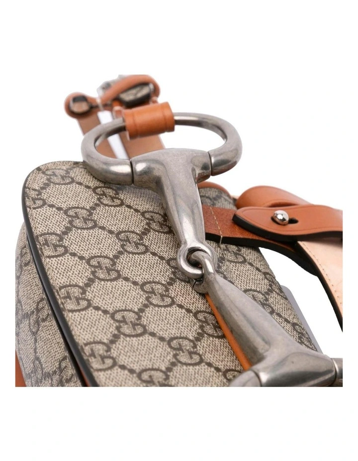 Elegant Small Belt Bag With Signature Pattern (Fashion Group ABN 30 617 598 651) in Brown image 6