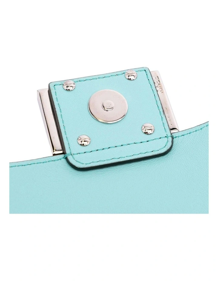 Compact Grained Leather Shoulder Bag With Iconic Metal Detail (Fashion Group ABN 30 617 598 651) in Red image 7