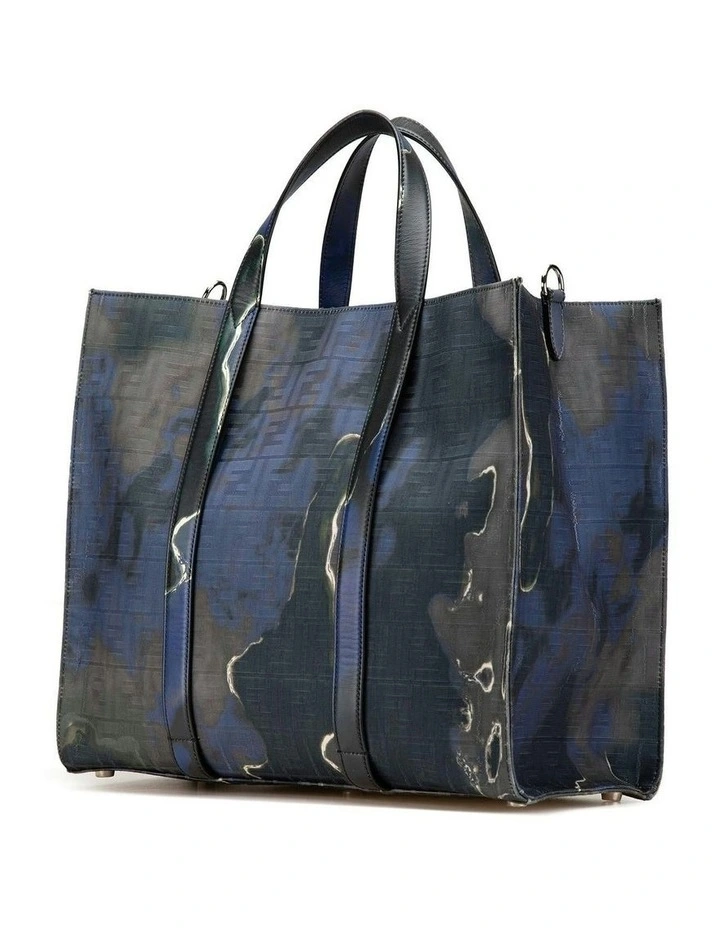 Contemporary Tote Bag With Handles (Fashion Group ABN 30 617 598 651) in Blue image 2