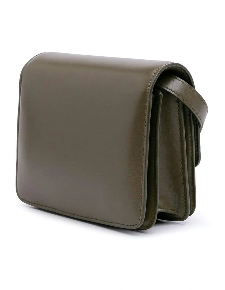 Structured Leather Shoulder Bag With Adjustable Strap (Fashion Group ABN 30 617 598 651) in Brown image 2