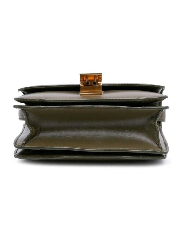 Structured Leather Shoulder Bag With Adjustable Strap (Fashion Group ABN 30 617 598 651) in Brown image 3